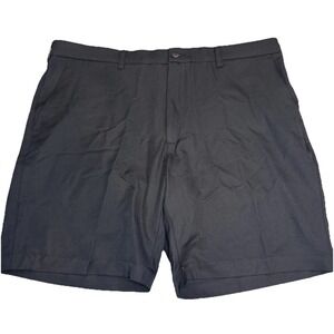Callaway Men's Size 40 Black Golf Shorts Flat Front Stretch Polyester Blend